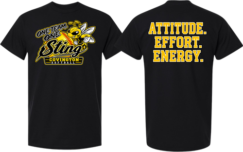 Attitude. Effort. Energy. - Black/Yellow Design