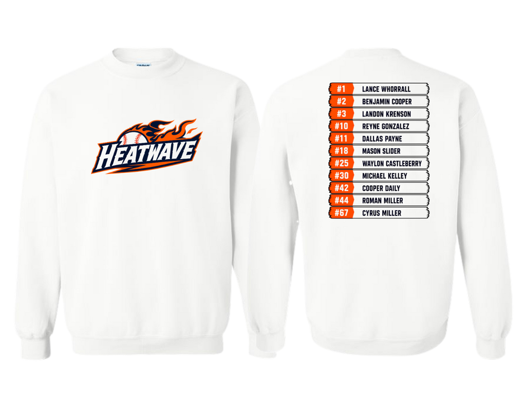 Heat Wave Baseball Crewneck