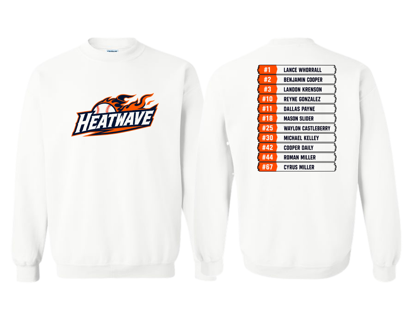 Heat Wave Baseball Crewneck