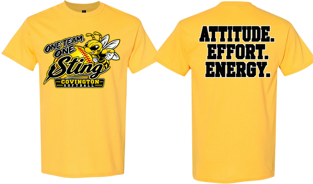 Attitude. Effort. Energy. - Black/Yellow Design