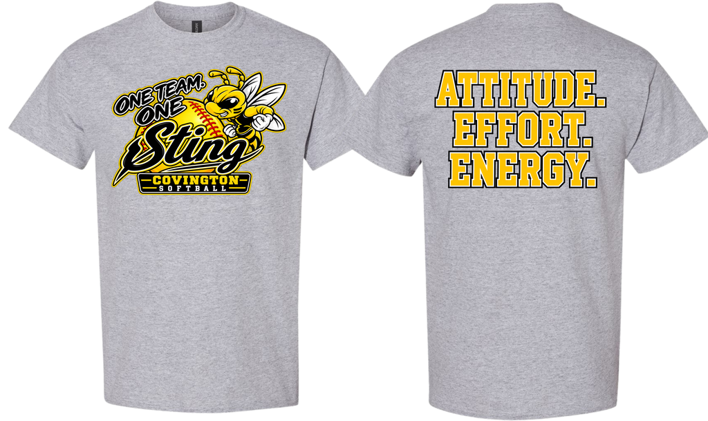 Attitude. Effort. Energy. - Black/Yellow Design