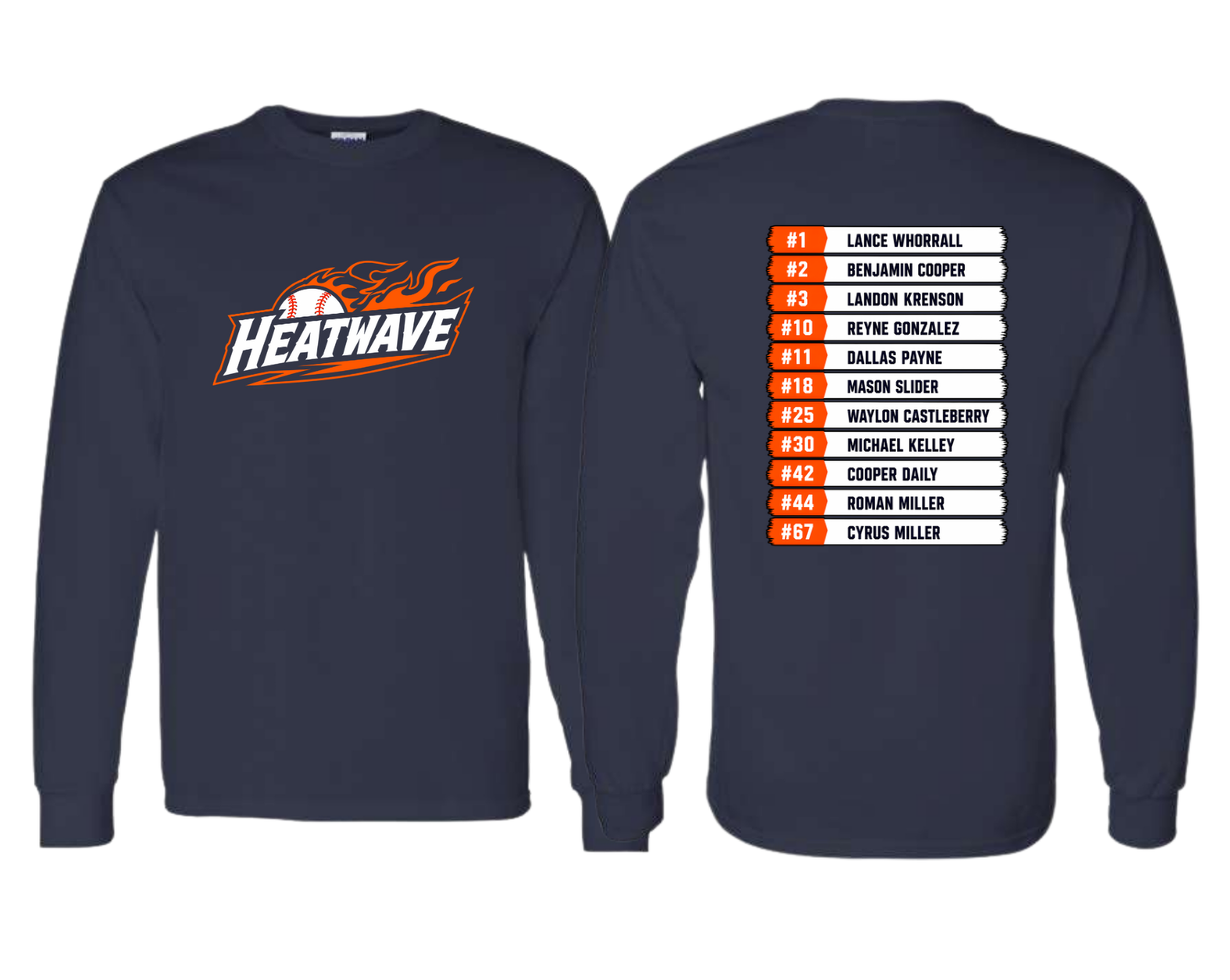 Heat Wave Baseball Long Sleeve