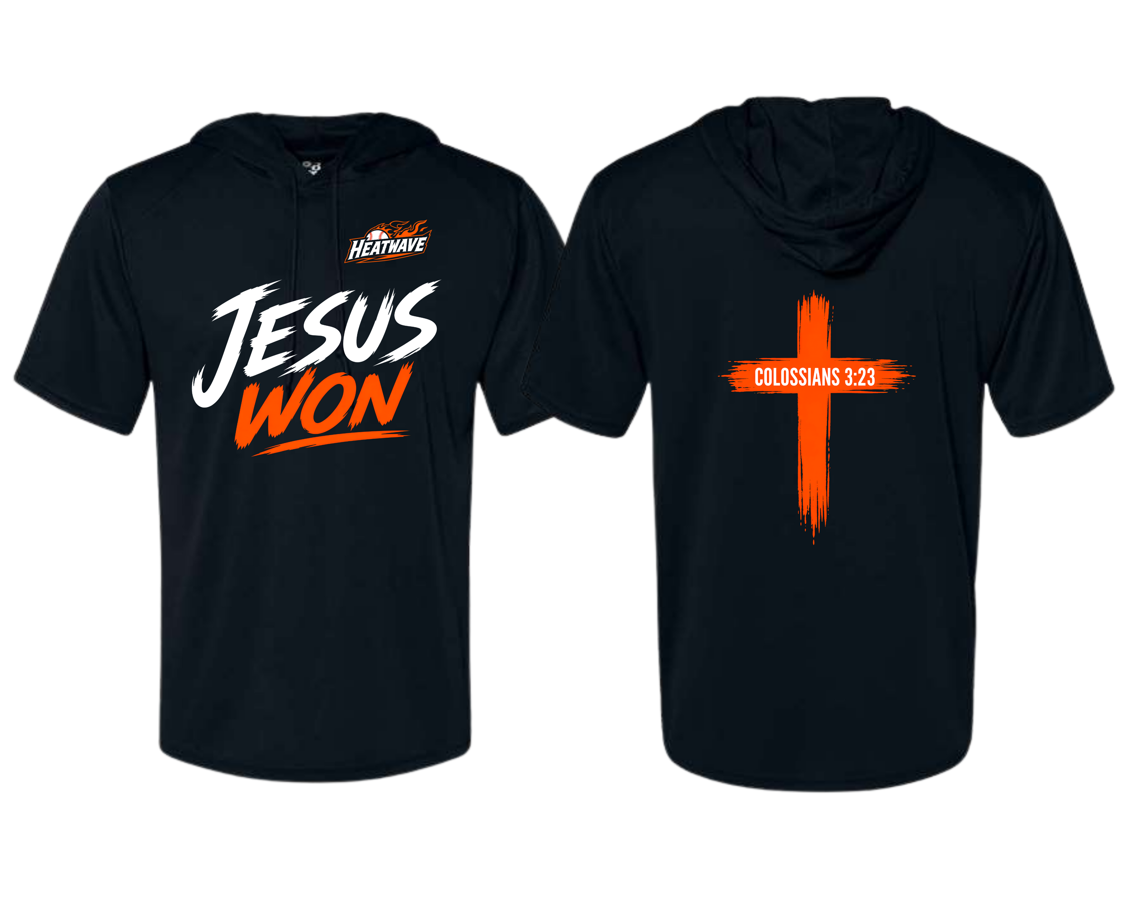 Heat Wave Baseball Hooded T-Shirt (Adult)
