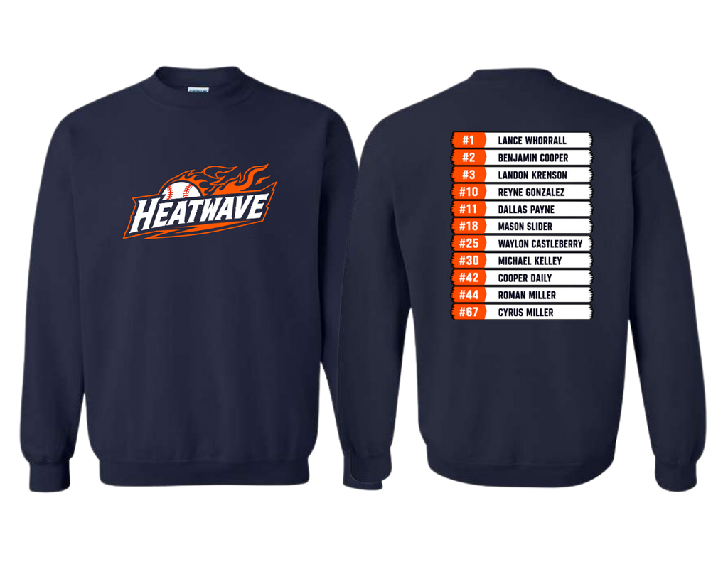 Heat Wave Baseball Crewneck