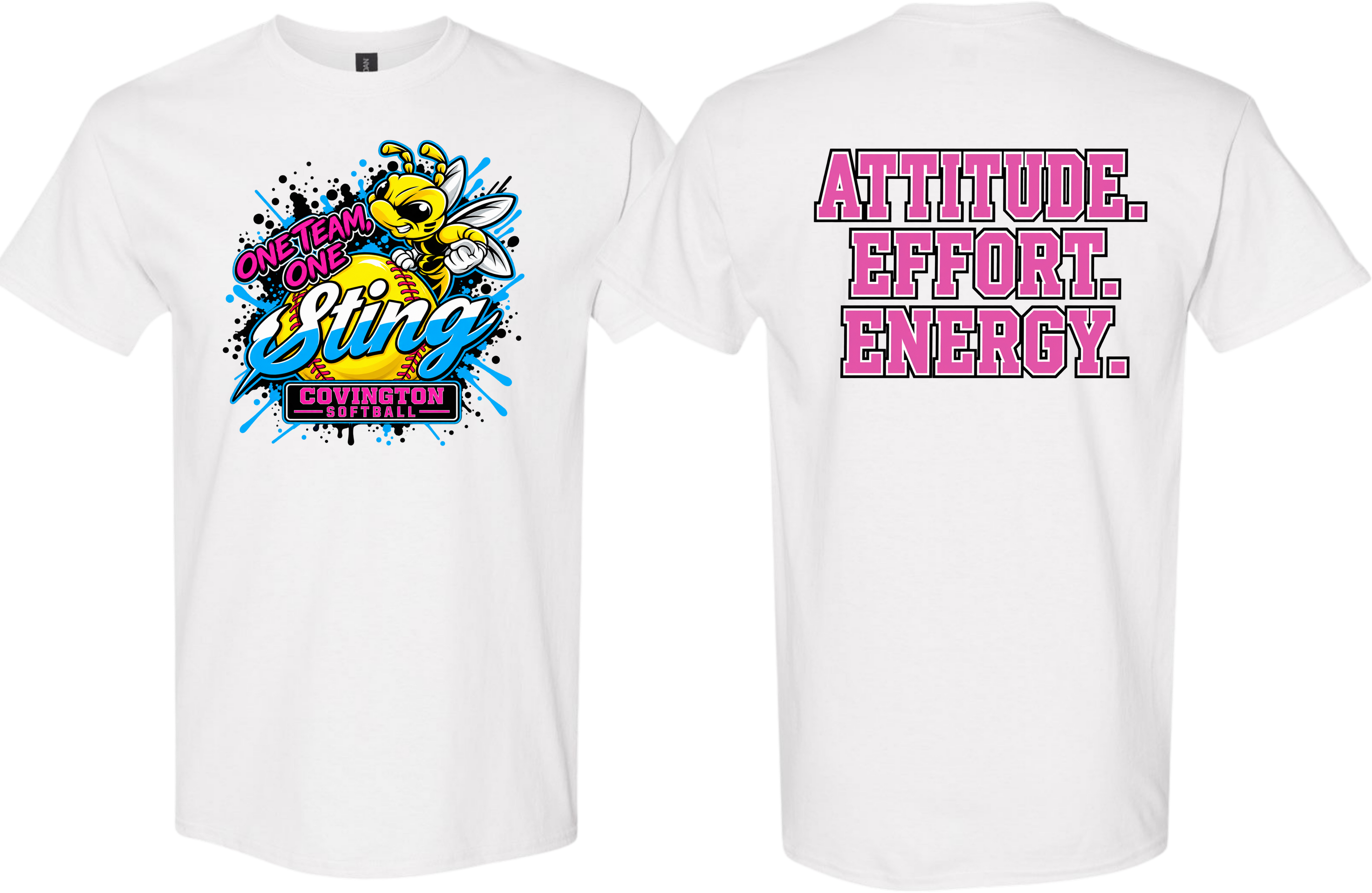 Attitude. Effort. Energy. - Pink/Blue Design
