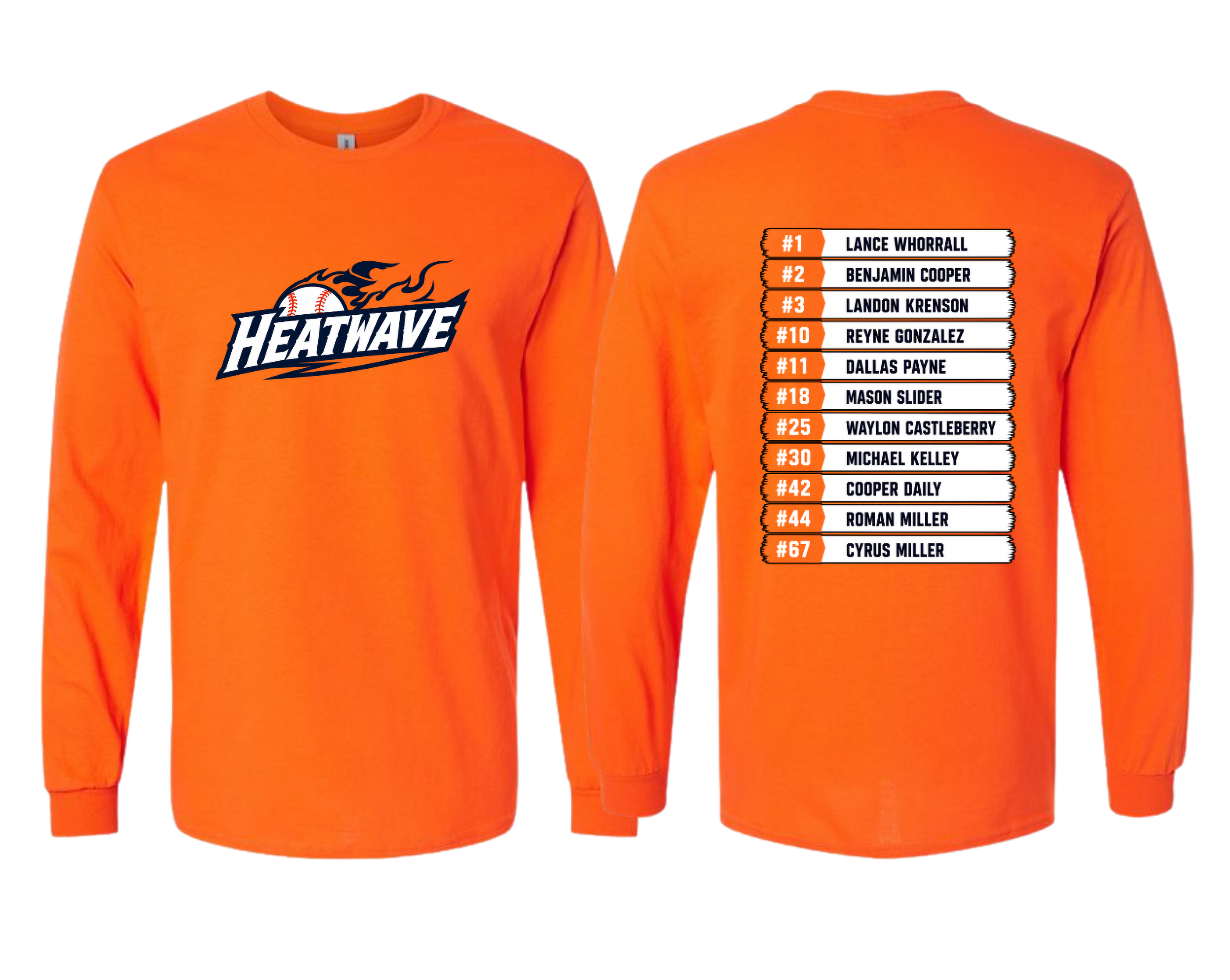 Heat Wave Baseball Long Sleeve