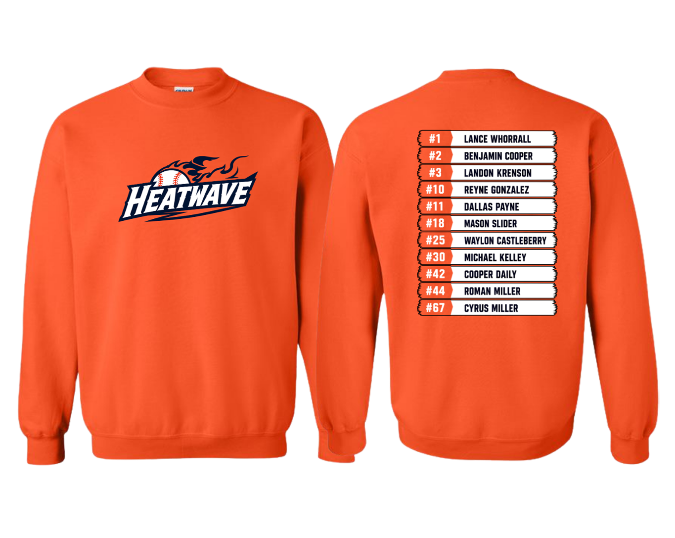Heat Wave Baseball Crewneck