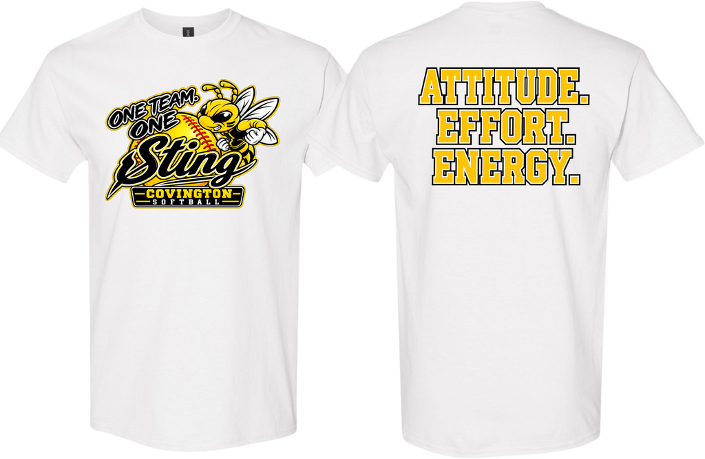 Attitude. Effort. Energy. - Black/Yellow Design
