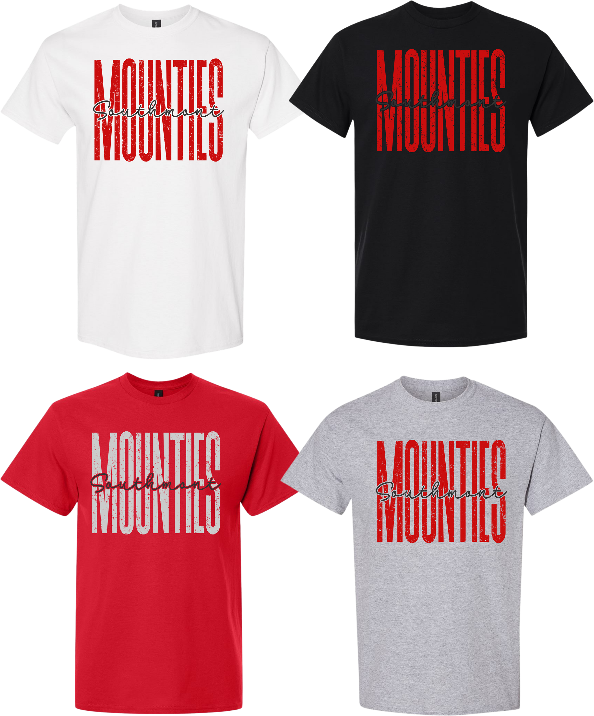 Southmont Mounties Tall Text